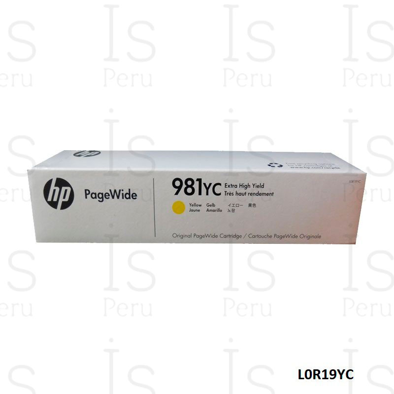 TINTA HP 981YC YELLOW L0R19YC TINTA HP 981YC YELLOW L0R19YC