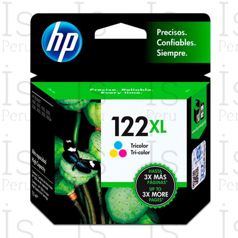 Tinta HP 122XL Tricolor CH564HL