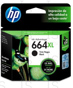 Tinta HP 664XL Negro F6V31AL