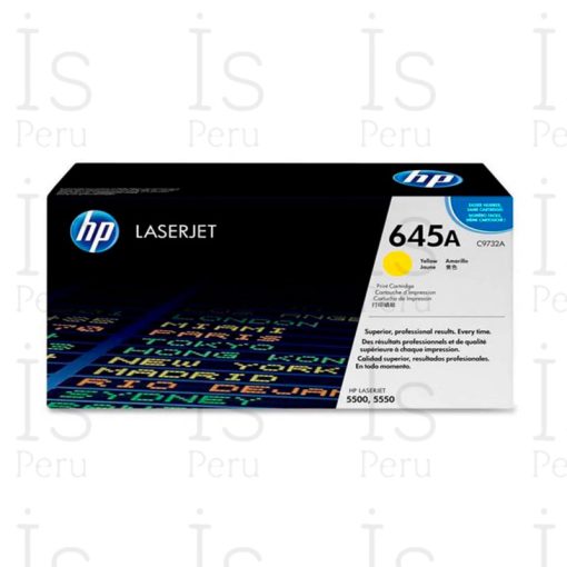 Toner HP 645A C9732A Amarillo LaserJet 5500/5550 12000pg.