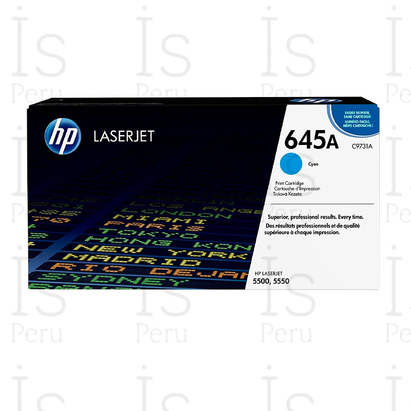 Toner HP 645A C9731A Cian