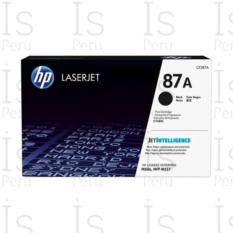 Toner HP 87A CF287A Negro