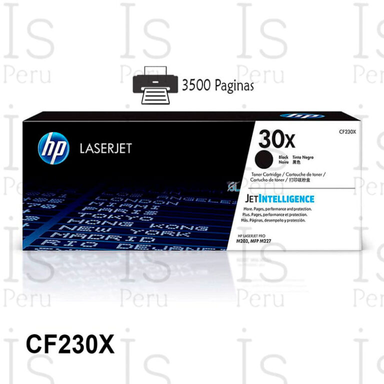 Toner HP 30XC CF230XC Negro, HP LaserJet Pro M203/MFP M227