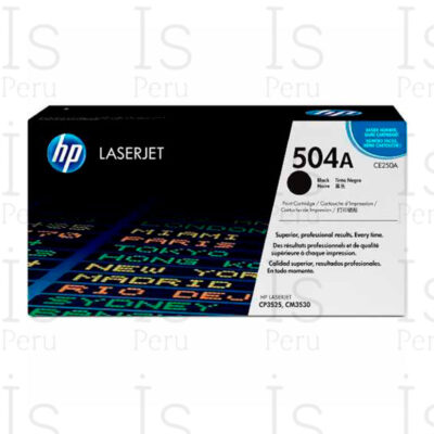 Toner HP 504A CE250A Negro
