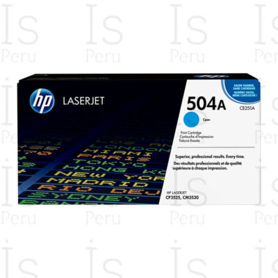 Toner HP 504A CE251A Cyan