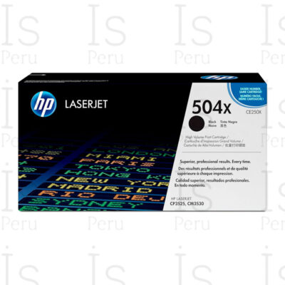 Toner HP 504X CE250X Negro