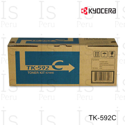 Tóner Kyocera TK-592C Cian