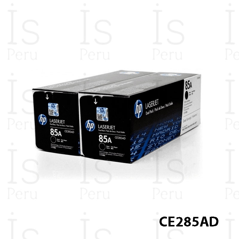 Toner Pack HP 85a CE285AD Negro Toner Pack HP 85a CE285AD Negro