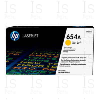 Tóner HP 654A CF332A Yellow