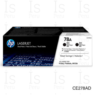 Tóner HP 78A CE278AD Negro