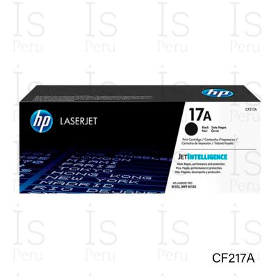Tóner HP 17A CF217A Negro