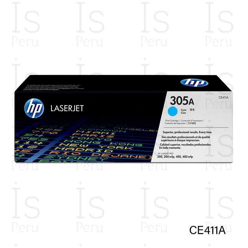 Tóner HP 305A CE411A Cyan