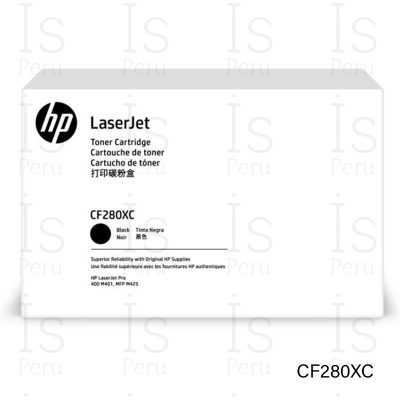 Tóner HP 80XC CF280XC Negro