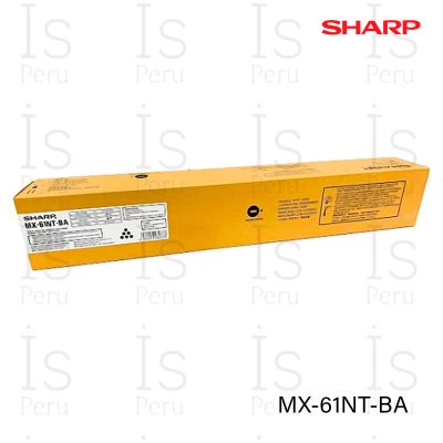 Toner Sharp MX-61NT-BA Negro