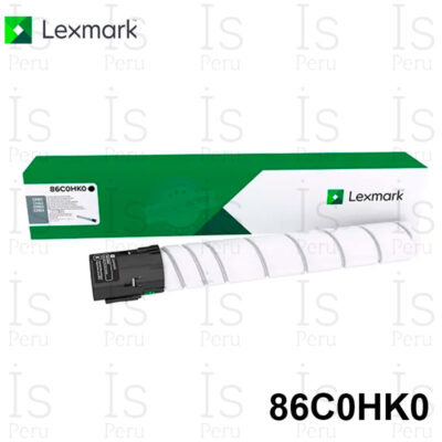 Toner Lexmark 86C0HK0 Negro