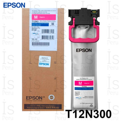 Tinta Epson T12N T12N300 Magenta compatible con WorkForce Pro EM-C800