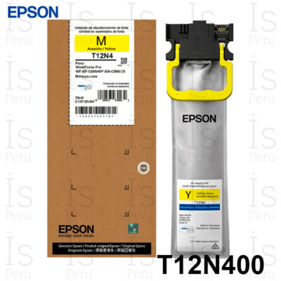 Tinta Epson T12N T12N400 Yellow WorkForce Pro EM-C800