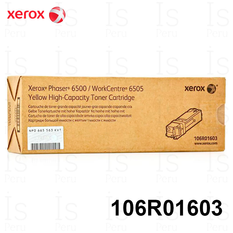 Toner Xerox 106R01603 Yellow Tóner Xerox 106R01603 Yellow
