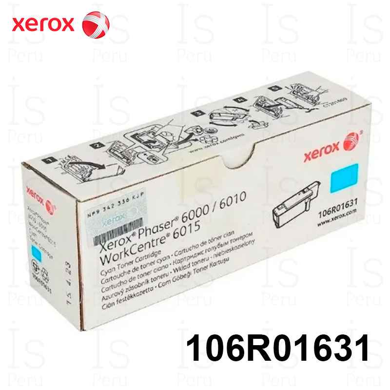 Tóner Xerox 106R01631 Cyan