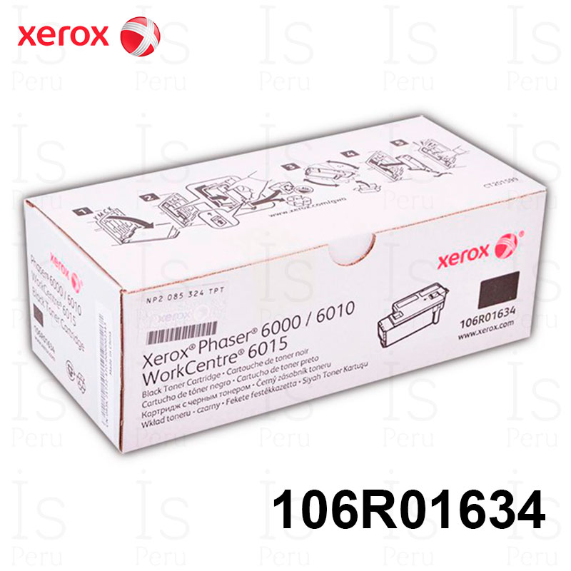 Toner Xerox 106R01634 Negro Tóner Xerox 106R01634 Negro