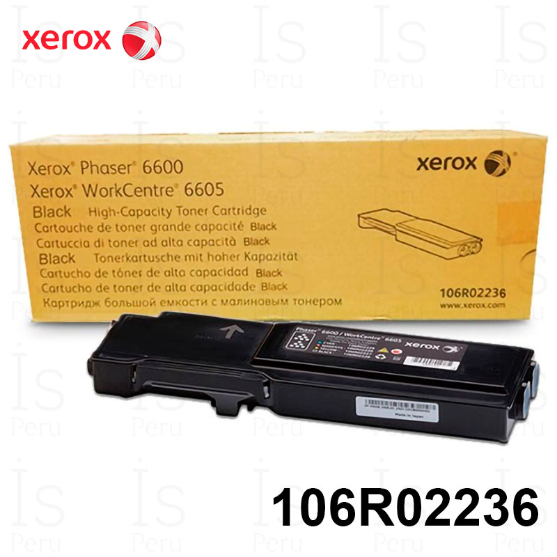 Tóner Xerox 106R02236 Negro Tóner Xerox 106R02236 Negro