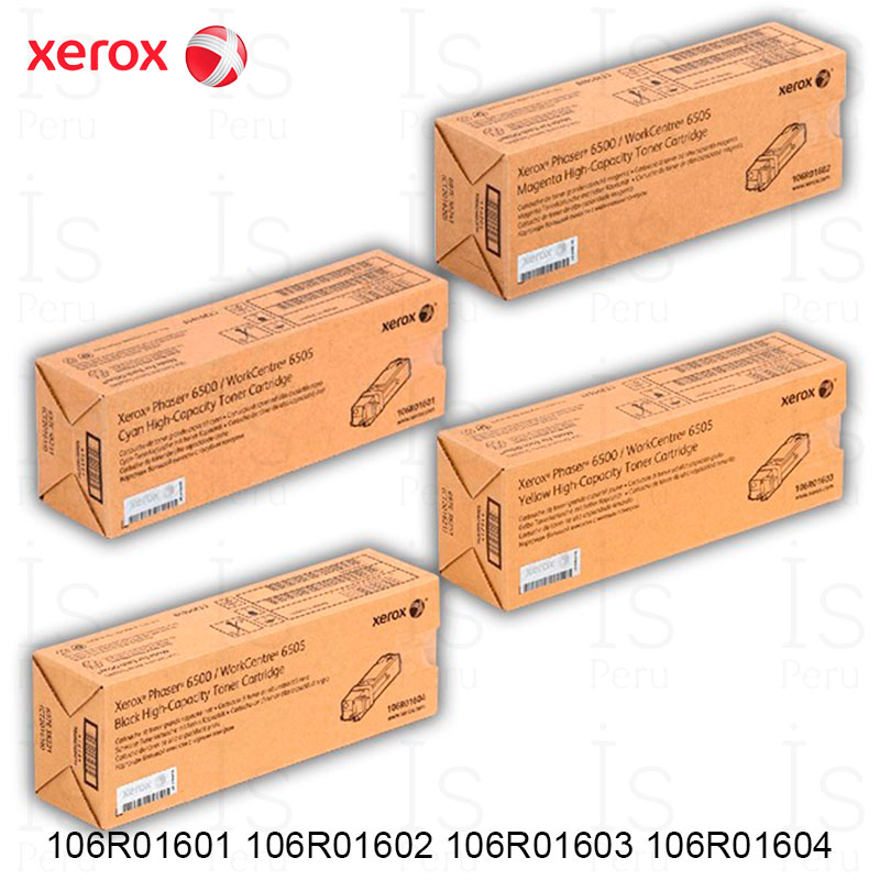Toner xerox 106R01601 106R01602 106R01603 106R01604