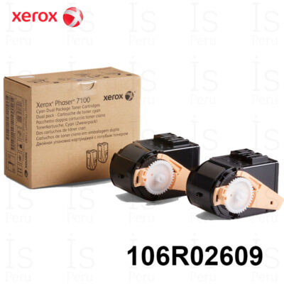 Toner Xerox 106R02609 Cyan Tóner Xerox 106R02609 Cyan