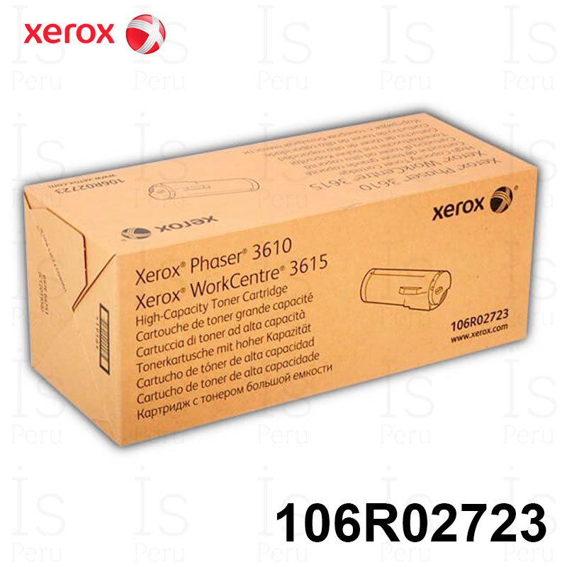 Tóner Xerox 106R02723 Negro