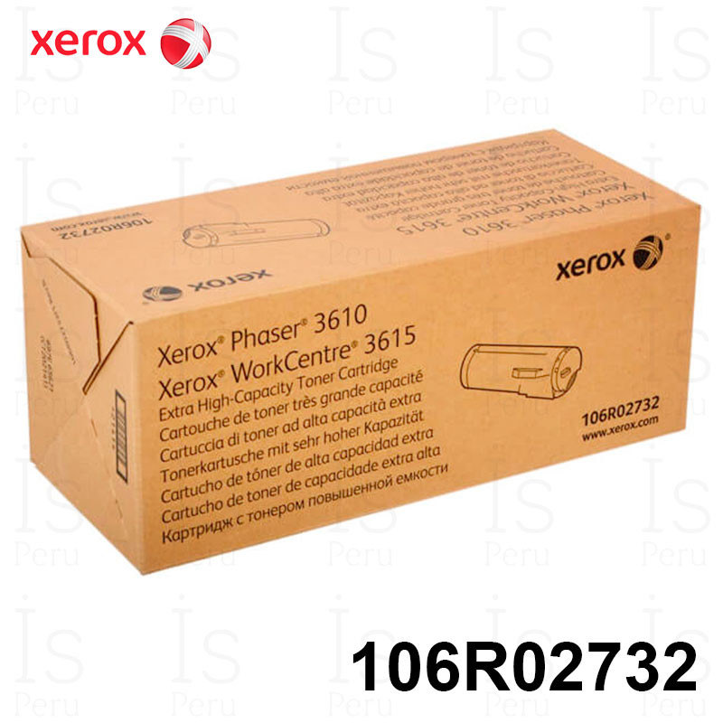 Tóner Xerox 106R02732 Negro