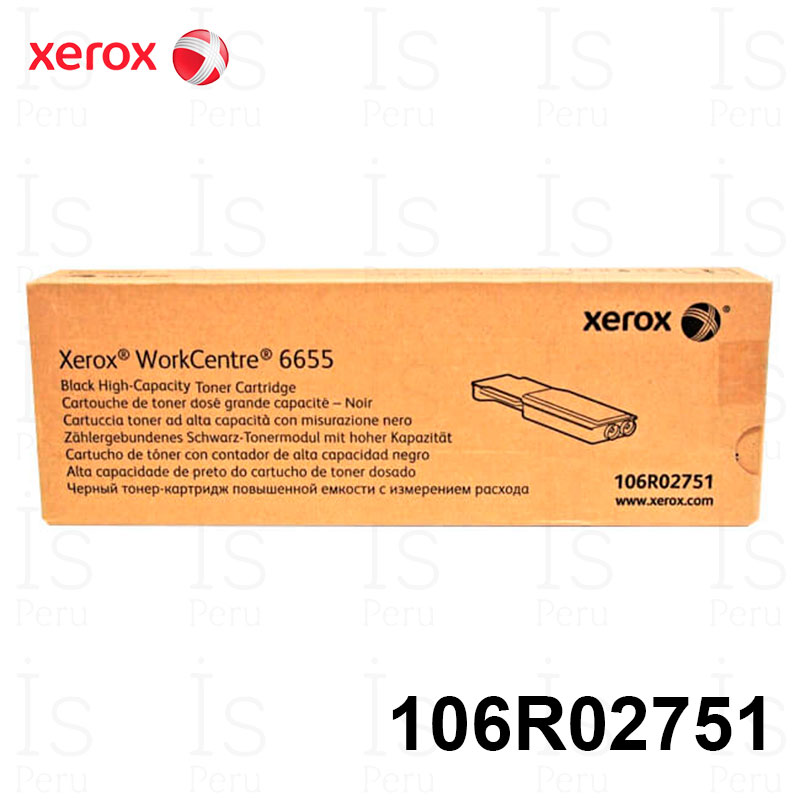 Tóner Xerox 106R02751 Negro
