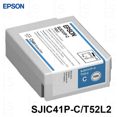 Tinta Epson C13T52L220 Cyan SJIC41P-C T52L2