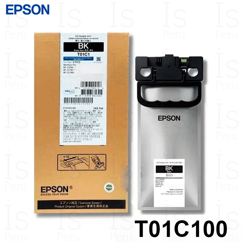 Tinta Epson T01C100 Negro Tinta Epson T01C100 Negro
