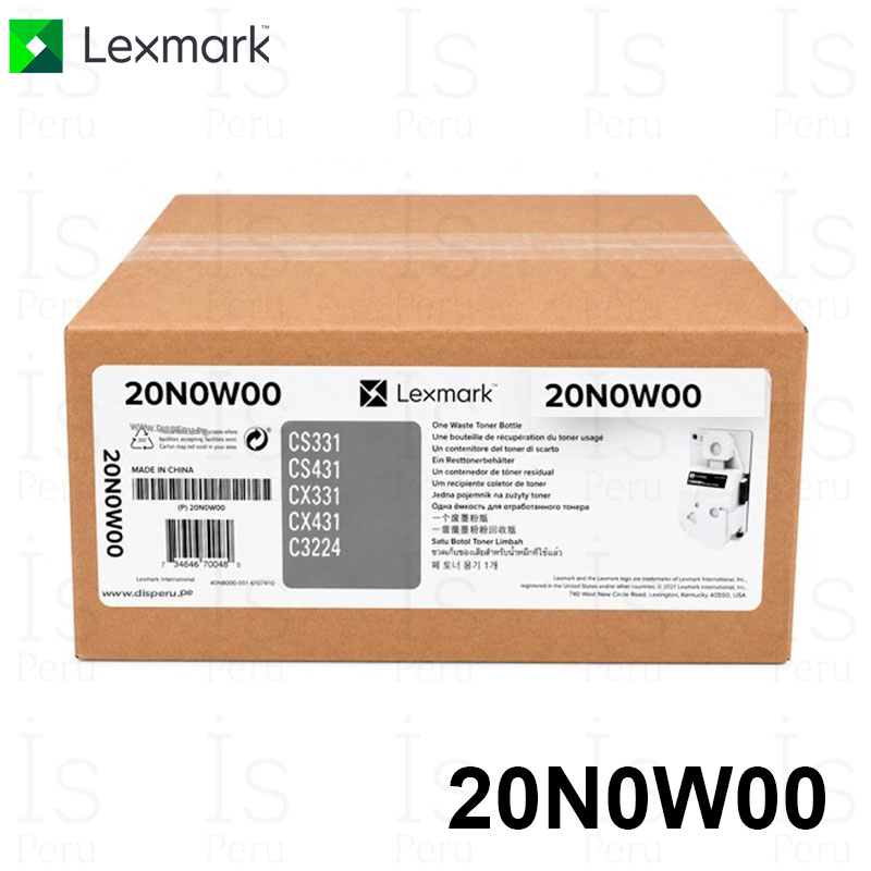 Contenedor de Residuos Lexmark 20N0W00