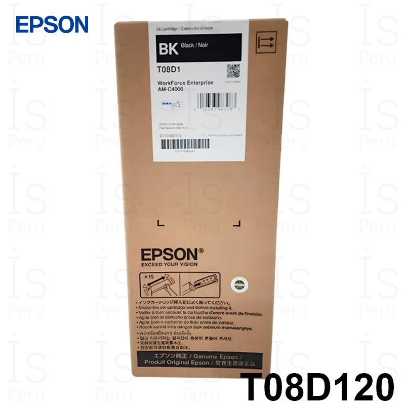 Tinta Epson T08D120 Negro Tinta Epson T08D120 Negro