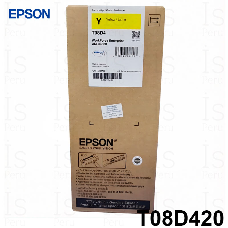 Tinta Epson T08D420 Yellow Tinta Epson T08D420 Yellow