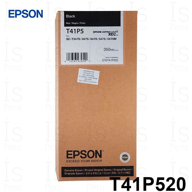 Tinta Epson T41P520 T41P5 Negro Tinta Epson T41P520 T41P5 Negro