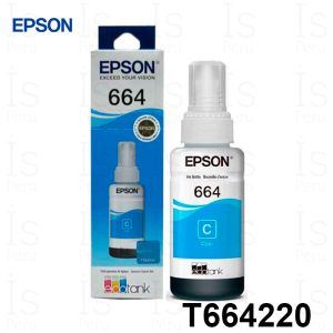Tinta Epson T664 Cyan