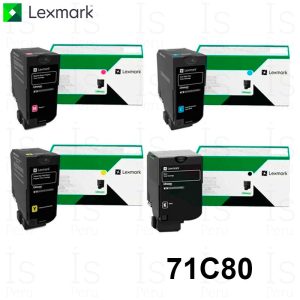 Tóner Lexmark 71C80