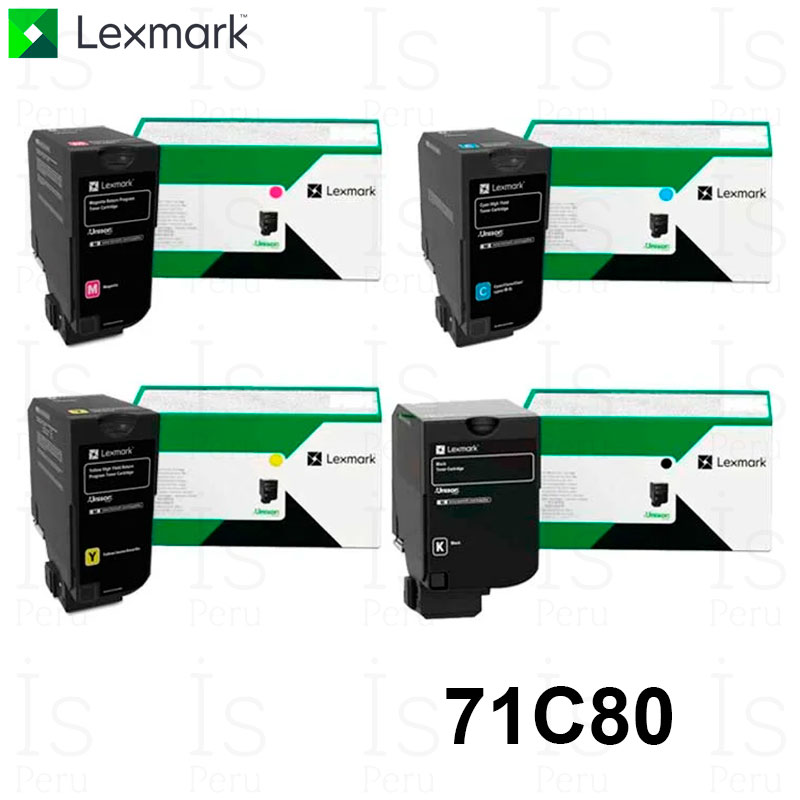 Tóner Lexmark 71C80