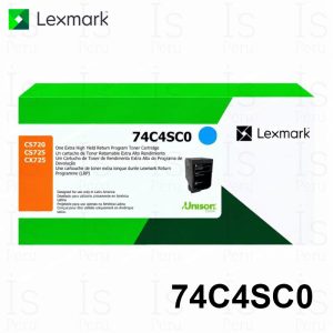 Tóner Lexmark 74C4SC0 Cyan Original