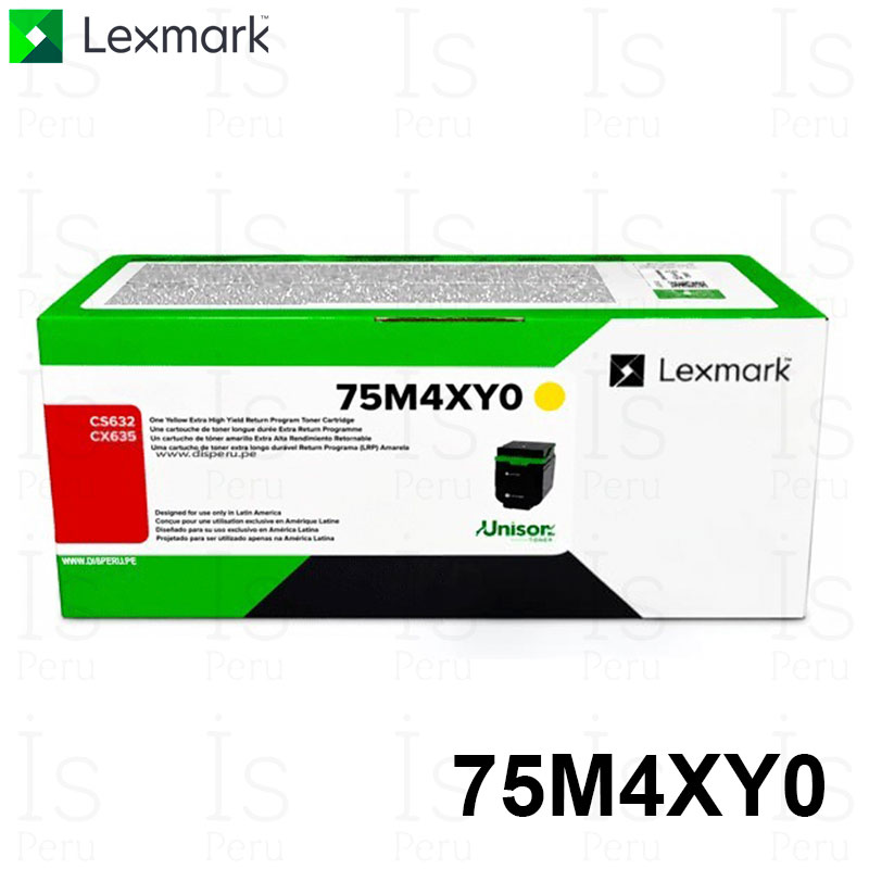 Tóner Lexmark 75M4XY0 Yellow