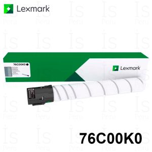 Tóner Lexmark 76C00K0 Negro Original