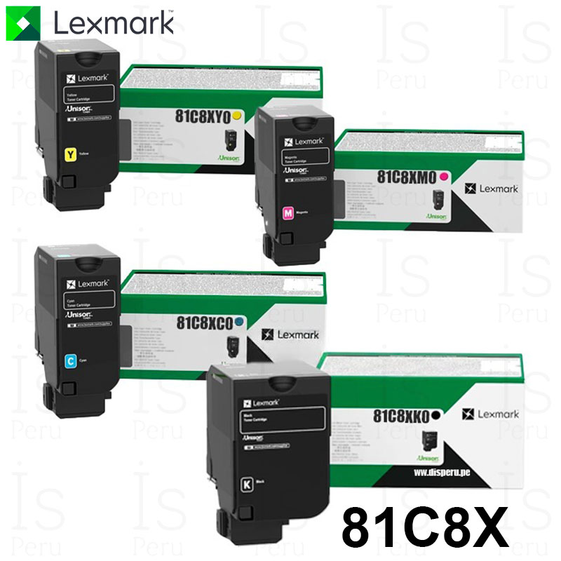Tóner Lexmark 81C8X Tóner Lexmark 81C8X