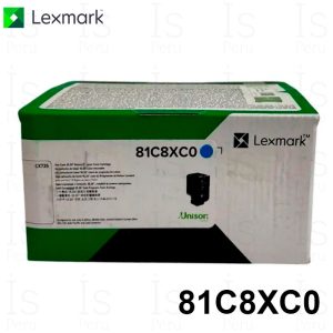 Tóner Lexmark 81C8XC0 Cyan Original