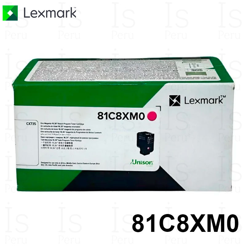 Tóner Lexmark 81C8XM0 Magenta Original